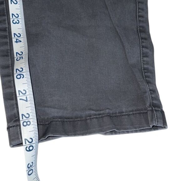 Mens Gray Straight-Leg Casual Pants 38x32 With Zip Pocket Cotton/Spandex Blend - Picture 8 of 9